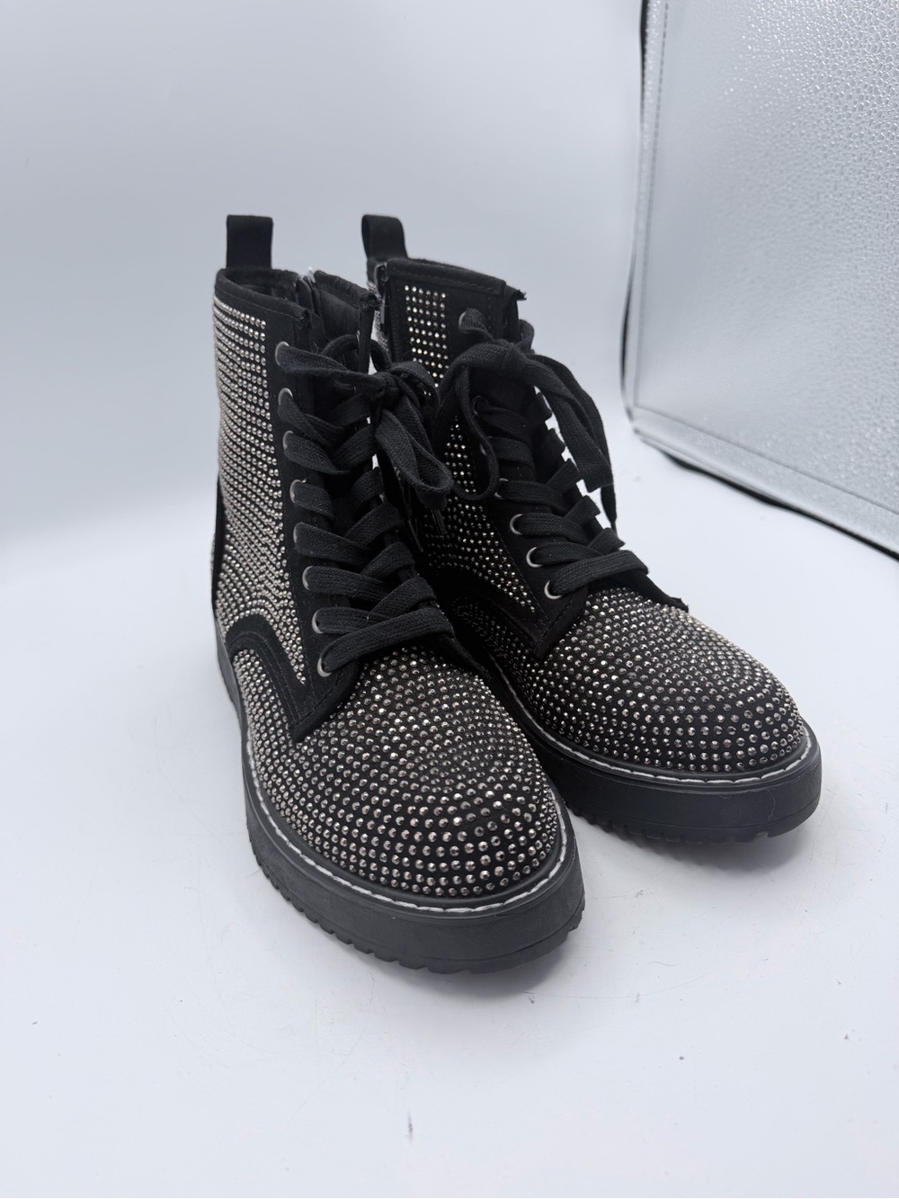 Steve Madden Girl Kurrt Combat Boots size 6.5